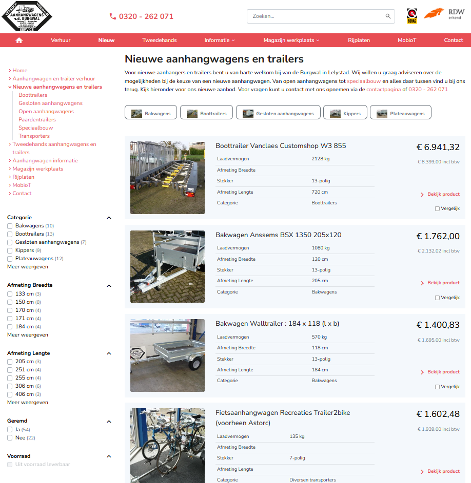 Aanhangwagenbedrijf van de Burgwal